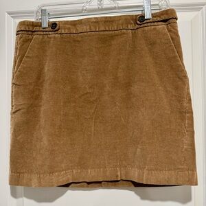 Banana Republic Tan Corduroy Mini Skirt